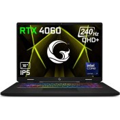 Resim Game Garaj Slayer4 U7-4060 C2 Intel Core Ultra 7 155H 32GB Ram 1tb SSD RTX4060 16" Qhd 240Hz IPS Freedos Dizüstü Bilgisayar + Çanta 