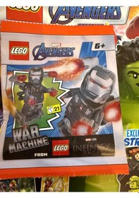 Resim Lego Marvel Avengers Aylık Dergi 02-2025 - Flemenkçe War Machine Figür 