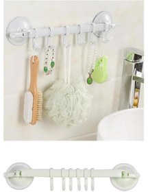 Resim BİTERSE Vantuzlu Kancalı Mutfak / Banyo Askısı 