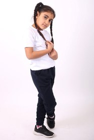 Resim çiko kids Unisex 1 Adet Düz Jogger Eşofman Altı Ve 1 Adet Düz Pamuklu Basic T-shirt 