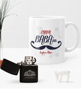 Resim Bk Gift Kişiye Özel Canım Babam Benzinli Çakmak Ve Kupa Seti-10 