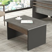 Resim L'occi Concept Darian B Ofis Sehpası Orta Sehpa 80cm*60cm Kahve-beton-antrasit Dr2-cga 