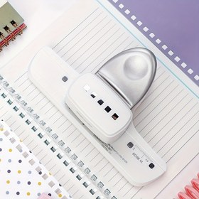 Resim Kağıt, Gevşek Yapraklar ve Kırtasiye için Kare Delik Delici, Not Defterleri ve Günlükler için DIY Bağlama Malzemeleri, Ofis Kağıt Kesici (Gümüş) 