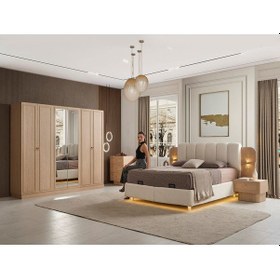 Resim Guell Mdf Yatak Odası Takımı 