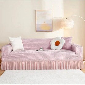 Resim Upmall Bürümcük Koltuk Örtüsü Kanepe Örtüsü 3lü Pembe 