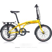 Resim Carraro Flexi 107 20 V Katlanır Bisiklet (Sarı Siyah Kırmızı) 