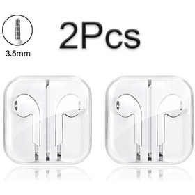 Resim 3.5 Mm-2 Adet İçin C Tipi Kablolu Kulaklık İçin Xiaomi Mi 14 13 12 Pro Ultra Lite 3.5mm Kulaklık Redmi Poco Huawei Samsung Kulaklık Kulaklık 