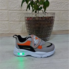 Resim M.p One 3127 Gri-Siyah Işıklı Fuspetli Bebe Spor Ayakkabı 