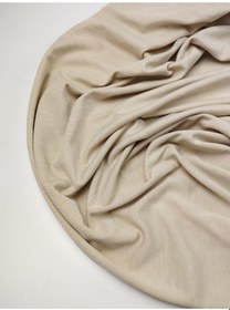 Resim Bej Renkte İnterlok Örme Kumaş En: 160cm-10662 Renkli 