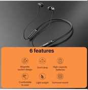 Resim Geeroyoo Lenovo Xe05 Spor Bluetooth Kulaklık, Bt5.0, Gürültü Engelleme, 8 Saat Çalışma Süresi, Manyetik Tutma, Siyah Diğer 