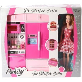 Resim 02318 Anlily Bebekli Mutfak Dolabı Oyun Seti -Oydaş 