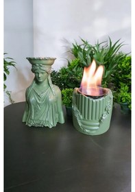 Resim Dekoratif Karyadit Kızı Ve Ateş Çukuru Seti Hediyeli Yeşil 