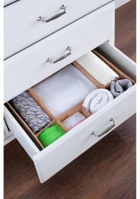 Resim 7 Bölmeli Çekmece İçi Düzenleyici Organizer Kahve 