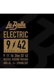 Resim Labella La Bella HRS-P009 Elektro Gitar İnce Mi (E) Teli 