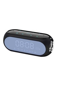 Resim Soaiy S69 Taşınabilir Kablosuz Bluetooth Hoparlör - Dijital Saat & FM Radyo & USB & Hafıza Kartı - ZORE-219069 
