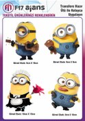 Resim F17 Ajans Ütü Ile Yapışan Tekstil Dtf Baskı Görseli Minions Minyonlar 