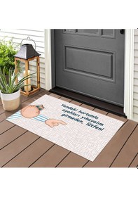 Resim Temiz Ayaklar Operasyonu Kapı Önü Paspas Lovebug-t 