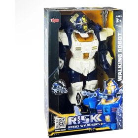 Resim Vardem Oyuncak DF-6051 Işıklı ve Müzikli Roket Atan Pilli Savaşçı Robot 