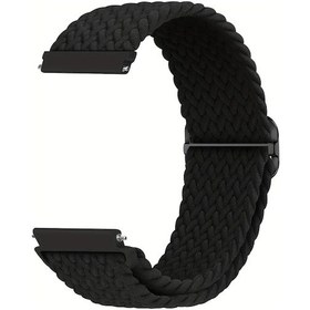 Resim Gaojunshop01 Fitbit Versa 1 2 Uyumlu Siyah Esnek Nylon Kayış Koşu Spor Bileklik 