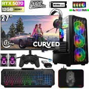 Resim Xaser Thunder X510 Ryzen 5 7500F 32GB Ddr5 Ram 1tb M.2 Nvme SSD 12GB RTX5070 27" 180Hz Oyuncu Bilgisayarı 