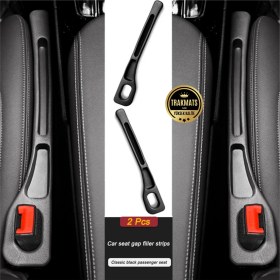 Resim Volvo Xc-40 2018-2019-2020-2021-2022-2023-2024-2025 Araba Koltuk Arası Boşluk,doldurucu,organizer , Iki Adet Siyah Araç Içi,düzenleyici 