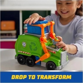 Resim Paw Patrol, Rocky Oyun Figürlü ve Dönüşüm Fonksiyonlu (Deluxe Araç) Ekstra Büyük Geri Dönüşüm Kamyonu, 3 Yaşından Büyük Çocuklar Için Oyuncak 