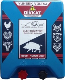 Resim Elektrikli Çit Makinası Domuz Inek Koyun Keçi Yaban Kovucu 