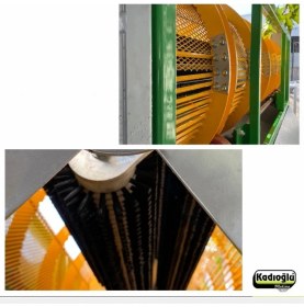 Resim Kadıoğlu Magnum 3 - 3 Metre Çift Tamburlu Fırçalı Yatay Ceviz Soyma Makinesi 