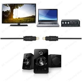 Resim 1.5 Metre Digital Optik Toslink Fiber Ses Kablosu Od22 