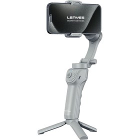 Resim Lenyes LPH105 Taşınabilir M01 3 Eksenli El Tipi Aparatlı Gimbal Stabilizatör Gri 
