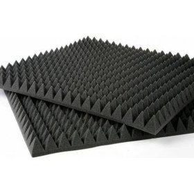 Resim Evimdeyokyok 40MM Yanmaz Akustik Yalıtım Piramit Sünger 50DNS 100CM x 100CM (1 M2) 