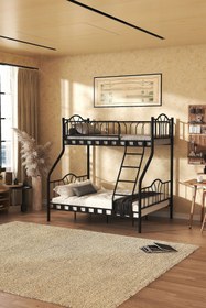 Resim ARGİMO Imaj 3 Kişilik Ebeveyn 3'lü Metal Ranza 90x190 & 140x190 