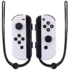Resim Nintendo Switch Kontrolcüleri Uyumlu Joy-con L/r Gamepad Kayışlı Joystick'ler Joycon'u Uyumluin:beyaz Beyaz Newway 