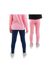 Resim Denokids Lacivert Ve Pembe Kız C Ocuk 2'li Paket Tayt Renkli 