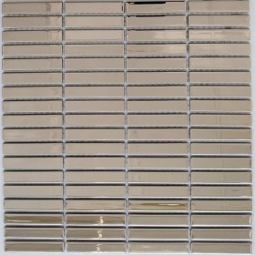 Resim Mozaikristal, Mutfak Tezgah Arası ve Iç Dekorasyon Için Kristal Cam Mozaik. Cam Ölçüsü: 15x73x4 mm. File ölçüsü: 30x30 cm. ( 1 m2 fiyatıdır ) 