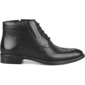Resim FootCourt Erkek Siyah Oxford Bot 
