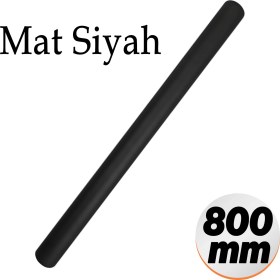 Resim Badem10 Vento Düz Mat Siyah Çekmece Dolap Gardırop Kulp 800 mm Uzun Metal Modern Tasarım Mobilya Aksesuarı 