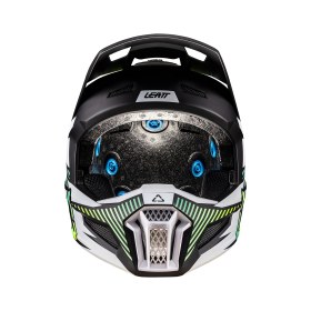 Resim Leatt Moto 3.5 Junior cross enduro motosiklet kaskı + Vizion 2.5s gözlük siyah beyaz turkuaz L 