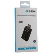 Resim S-Link Sl-u61 Usb Ses Kartı 2.0 Çevirici Adaptör 