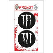 Resim Monster 3d Damla 2 Li Sticker Logo 2 