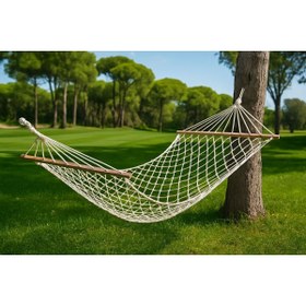 Resim TORUN HAMAK Makine Örgü -115 x 180 cm - 250 Kg Taşıma Tek Kat Çift Kişilik Tek Kat Hamak 