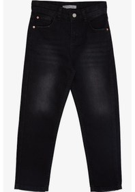 Resim Breeze Kız Çocuk Kot Pantalon Cepli 10-14 Yaş, Siyah Siyah 