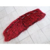 Resim Doblo Uyumlu Torpido Örtüsü Peluş Kumaş Kırmızı Siyah 2000-2009 