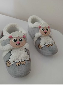 Resim Gezer yeni sezon koyun figürlü cırtlı çocuk panduf 