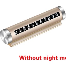 Resim Wenchang Shop C Tip 2 Altın 3D Araç Telefon Numarası Kartı Araç Stickerlı Manyetik Adsorpsiyon Tasarımı Luminous Araba Geçici Park Kartı (Yurt Dışından) 