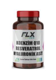 Resim Coenzyme Q-10 200 Mg Hyoluronic Acid Resveretrol 60 Tablet 