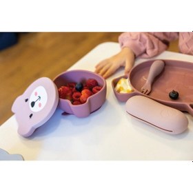 Resim Tum Tum Silikon Beslenme Seti 5 Parça - Betsy Bear 