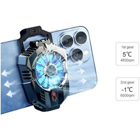 Resim X20 Yarı İletken Telefon Soğutucu Led Işıklı Arka Klipsli Oyun Performans Radyatörü 