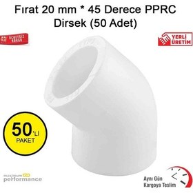 Resim Fırat 20 Mm * 45 Derece Pprc Dirsek (50 Adet) 