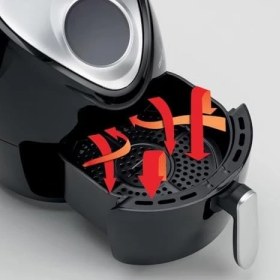 Resim Ariete Airy Fryer Digital 4616, Sıcak Hava Fritözü 3,5 Litre, 60 Dakikalık Zamanlayıcı, LCD ve Dokunmatik Ekran, 7 Pişirme Kademeli, Maksimum Sıcaklık 200 °c, 1300 W, Siyah 